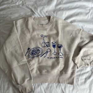 Abercrombie & Fitch Cream Sweatshirt